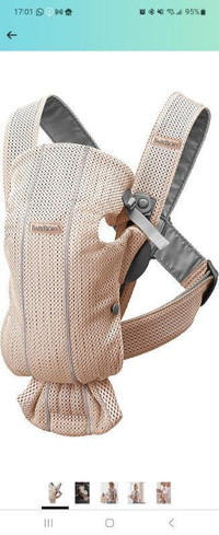 BABYBJÖRN Carrier Mini, 3D Mesh, Pearly Pink