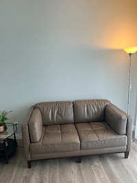 Leather love seat couch for sale