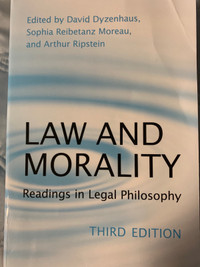 Law and Morality readings in legal philosophy third edition