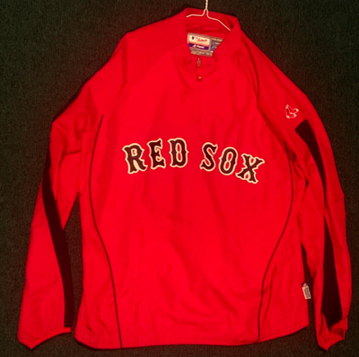 MLB Boston Red Sox Majestic Pullover Jacket Baseball, View more