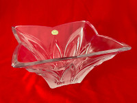Vintage Crystal Large Square Laurie Bowl Studio Silversmiths