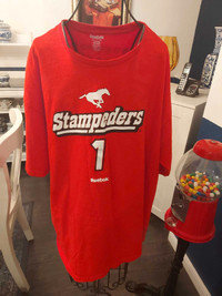 Calgary stampeders t shirt large Burris 