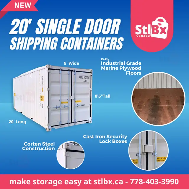 Hurry!!! Sale on a 20ft NEW Shipping Container in Victoria! in Storage & Organization in Cowichan Valley / Duncan - Image 2