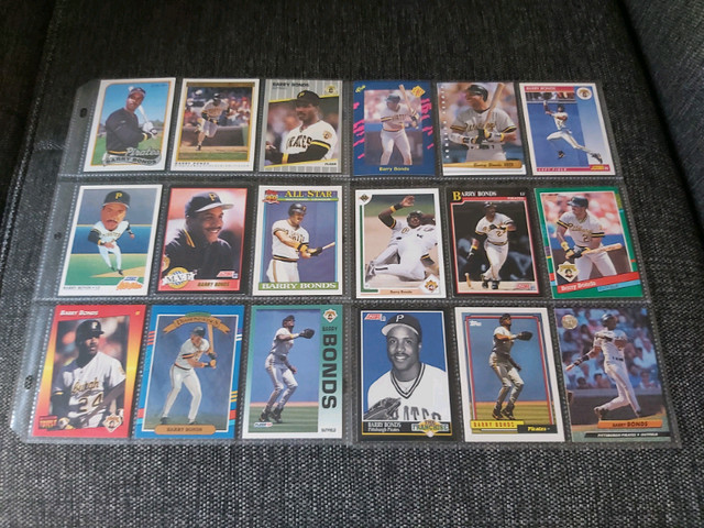 BARRY BONDS BASEBALL CARDS COLLECTION  in Arts & Collectibles in Oshawa / Durham Region