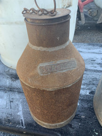 Antique vintage metal jug