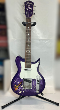 Purple Hannah Montana Disney By Washburn 3/4 Electric Guitar