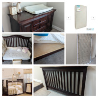 Baby crib, dresser and more baby items
