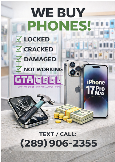 SELL US YOUR BROKEN/LOCKED/CRACKED/DAMAGED PHONES FOR CASH, View more
