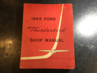 1965 Ford Thunderbird Manual Canada Tudor Hardtop Convertible