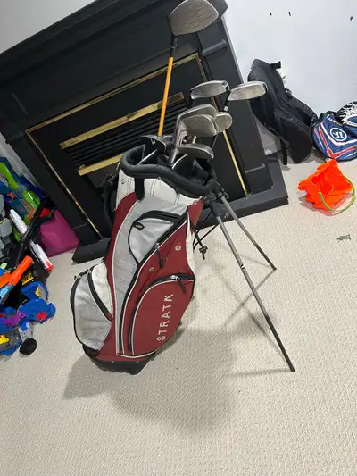 men’s right handed golf set and bag , View more