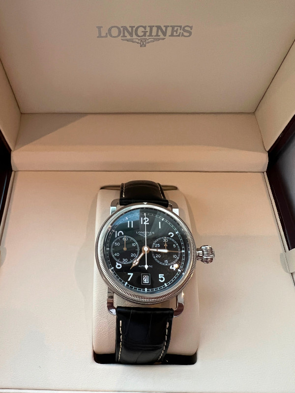 Longines Heritage Automatic Chronograph almost brand new in Jewellery & Watches in Hamilton