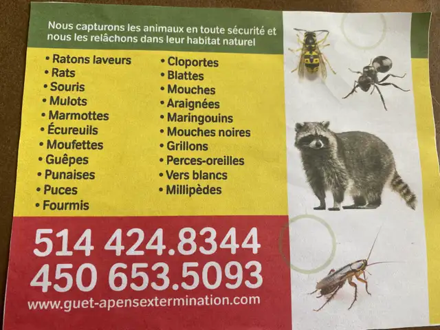 ANIMAL CAPTURE HEATING & PEST CONTROL MANAGEMENT62864359268355129