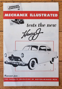 1951 HENRY J Vintage Original Dealer Sales Brochure MECHANIX