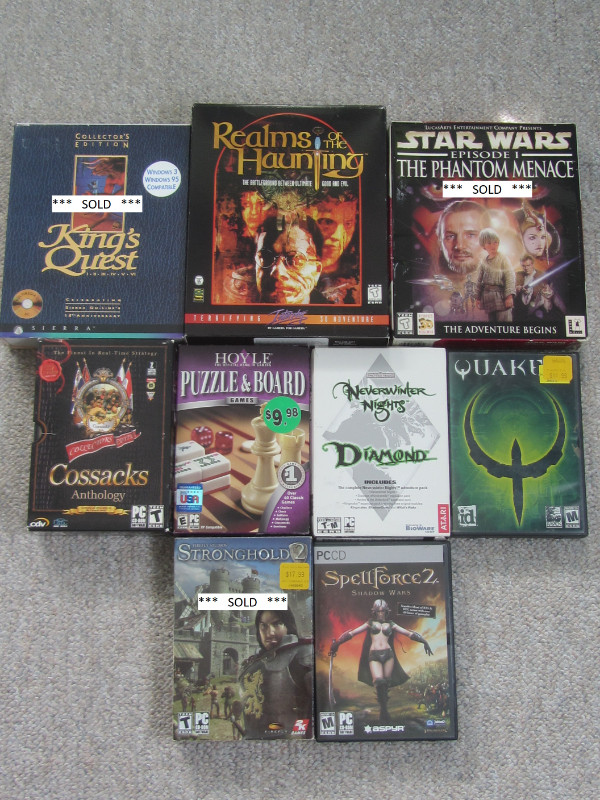 A Variety of Vintage RPG PC CD-ROM Games in PC Games in London