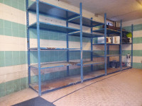 16 foot long  metal shelves