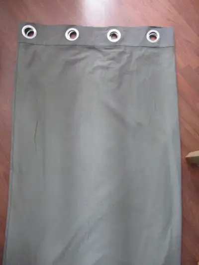 Curtains 57x98" Cotton Canvas Gun Metal Grey Curtains $25/Panel, View more