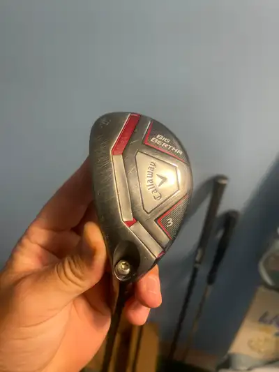Callaway big bertha 3 hybrid  left hand stiff, View more