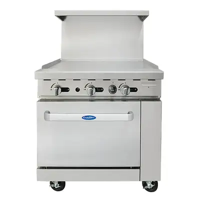Atosa AGR-36G 36" Natural Gas/Propane 6 Burner Stove Top Range, View more