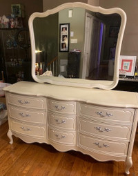 French Provincial Dresser With Mirror
