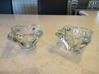 Pair of heavy Crystal Candlebra Candle Holders