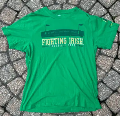 2018 University of Notre Dame Fighting Irish T Shirt Sz L, View more