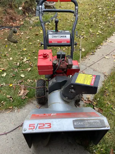 Sears Craftsman 5/23 Snowblower with Push Button Electric Start, View more