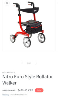DRIVE Nitro Rollinator ( wheeled walker / rolling chair)