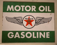 2 Texaco and 3 Phillips 66 Gas/Oil Metal Signs