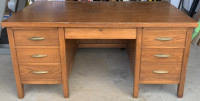 Solid Oak 1958 Desk