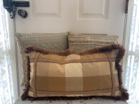 Silk decorative pillows