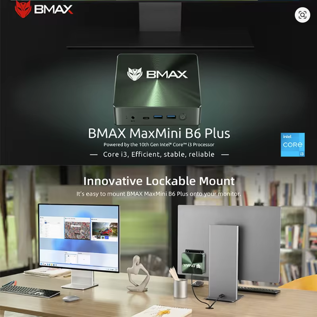 BMAX B6 Plus Intel Core i3-1000NG4 4K/60Hz Win11 Mini PC Win11 | System ...