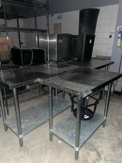 Stainless Steel Prep Tables, View more