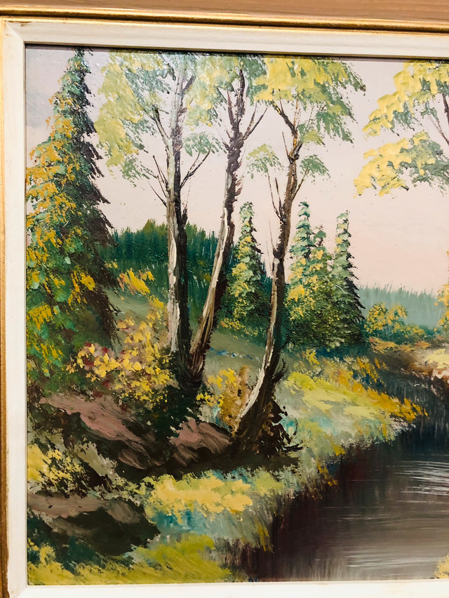 1960s listed Canadian Artist Paul Hyttinen Oil Painting on Board in Arts & Collectibles in Oshawa / Durham Region - Image 2