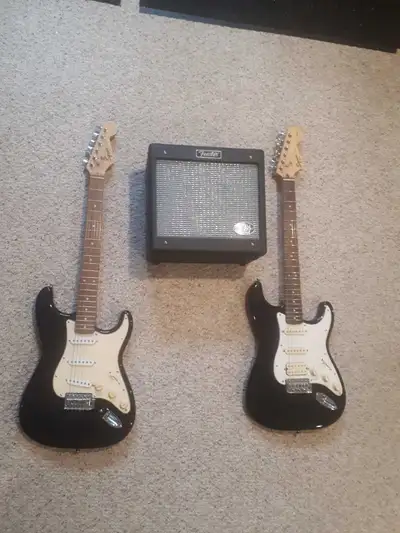 $175 Squiers & $75 Amp.., View more