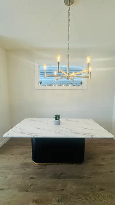 Brick Marble Look Dining Table, View more