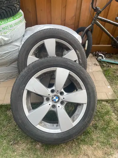 Selling a set of used BMW rims, size 17. These rims are in good condition and ready to be mounted on...