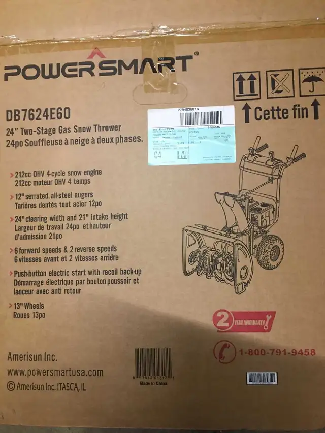 24" Snow Blower in Snowblowers in Windsor Region - Image 7