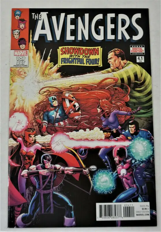 Marvel Comics THE AVENGERS#4.1 2017 SHOWDOWN WITH THE FRIGHTFIL4