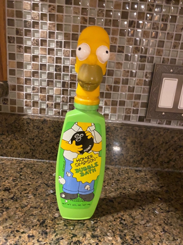 Homer Simpson vintage bubble bath Arts & Collectibles St
