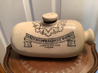 Antique Doulton’s Improved Foot Warmer Lambeth Pottery London