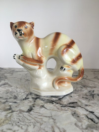 Vintage MCM Ceramic Jungle Cat Made in Brazil Mid Century