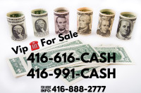 Easy To Remember Vip Phone Numbers 416-616-CASH 416-991-CASH 