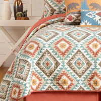 New Geometric 100% Cotton Quilt (1 PC - Quilt Only) - Queen Size
