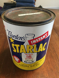 Vintage Borden's Starlac Instant Milk Tin