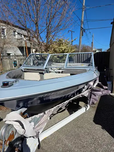 Small boat for fishing. Motor ran last season. No leaks. Could use some work to finish the restorati...