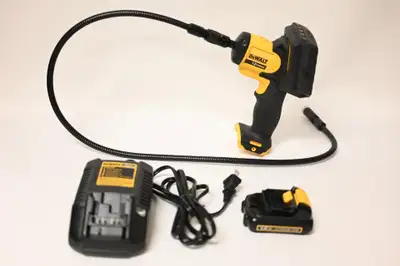 DEWALT 12V MAX 17mm Inspection Camera 1 1.5ah Battery Charger and case working condition. Please see...