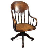 Antique Swiveling Desk Chair