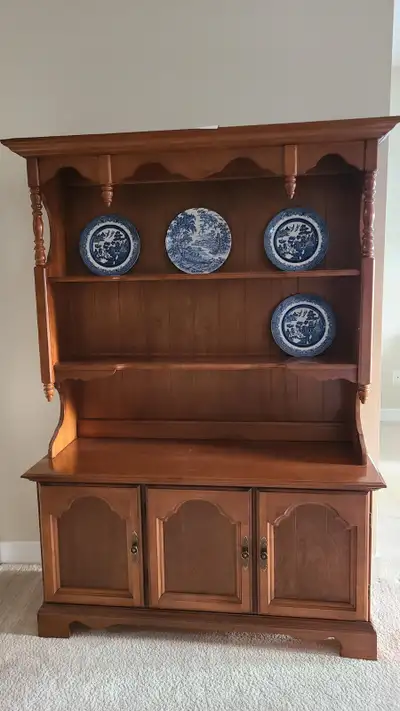 Hutch and buffet, made by Vilas from solid maple wood, View more
