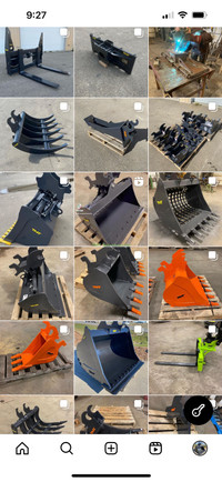 Excavator buckets -attachments 