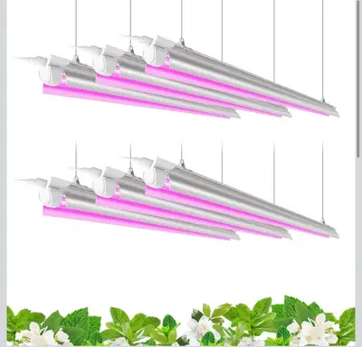 Barrina LED Grow Light, 252W(6 x 42W) 4ft T8, Full Spectrum, View more